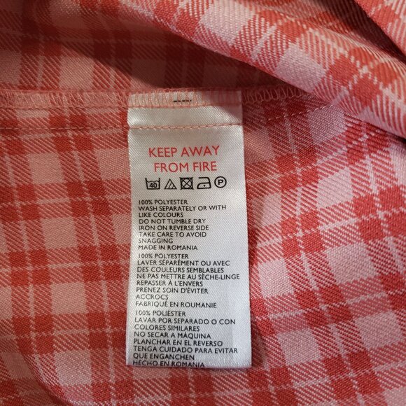 Urban Outfitters Pink Plaid A-Line Mini Skirt Size XS Academia Preppy Fall - Picture 5 of 5